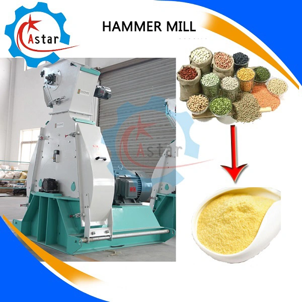 Manufacture Biomass Wood Chips Cereal Grains Chicken Duck Cattle Livestock Poultry Animal Feed Hammer Mill Corn Grinding Hammer Mill