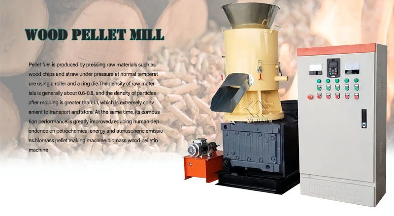 Full Automatic Flat Die Sawdust Pellet Mill Machine/Wood Pellet Processing Machine Price