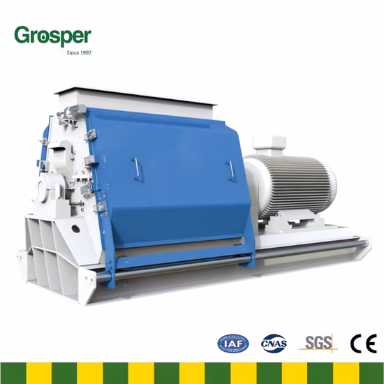 Лучшая цена на высокоэффективную молотковую мельницу для опилок и древесной биомассы с сертификацией CE.